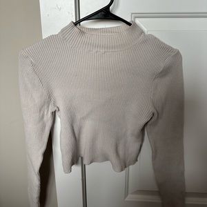 Cropped Turtleneck Long Sleeve